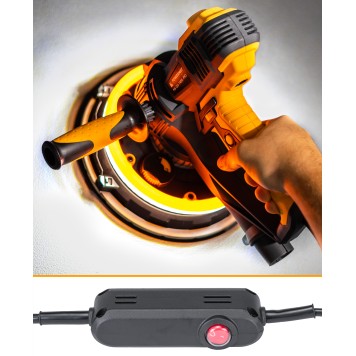 Szlifierka do gipsu PM-DG-1400L-PRO 1400W + LED + WOREK