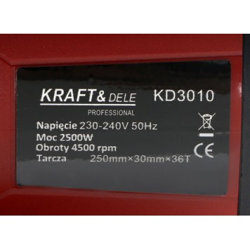 Pilarka ukosowa 2500W z metalową podstawą KD3010 LASER