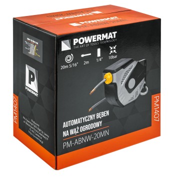 AUTOMATYCZNY BĘBEN NA WĄŻ PNEUMATYCZNY PM-ABNW-20MN