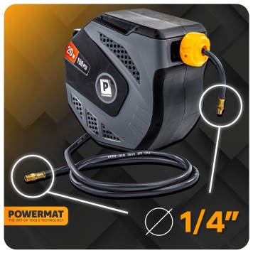 AUTOMATYCZNY BĘBEN NA WĄŻ PNEUMATYCZNY PM-ABNW-20MN