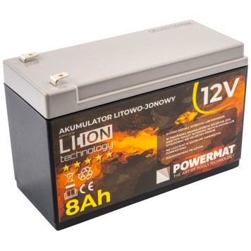 AKUMULATOR Li-Ion 12AH 12V PM-AKLJ-12V8AM