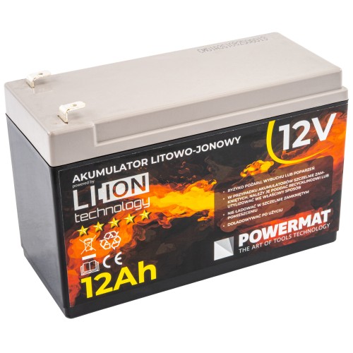 AKUMULATOR Li-Ion 12AH 12V PM-AKLJ-12V12AM