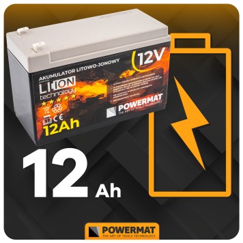 AKUMULATOR Li-Ion 12AH 12V PM-AKLJ-12V12AM
