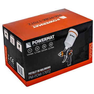 PISTOLET LAKIERNICZY HVLP (ZESTAW) PM-PDM-170TZ