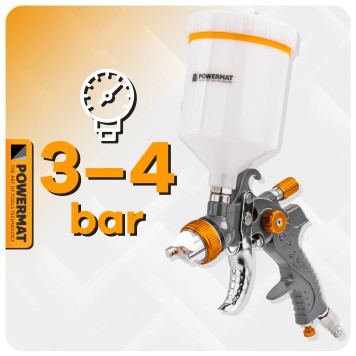 PISTOLET LAKIERNICZY HVLP (ZESTAW) PM-PDM-170TZ