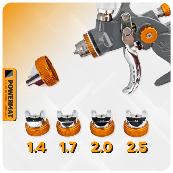 PISTOLET LAKIERNICZY HVLP (ZESTAW) PM-PDM-170TZ