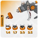 PISTOLET LAKIERNICZY HVLP (ZESTAW) PM-PDM-170TZ