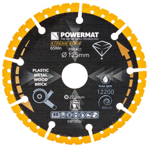 TARCZA DIAMENTOWA UNIWERSALNA 125MM PM-TDCS-1252T