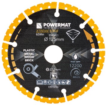 TARCZA DIAMENTOWA UNIWERSALNA 125MM PM-TDCS-1252T