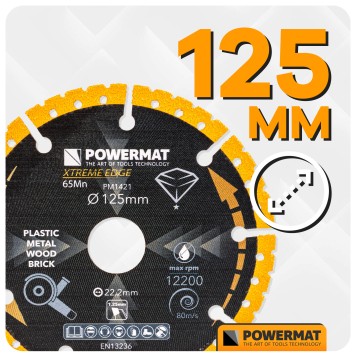 TARCZA DIAMENTOWA UNIWERSALNA 125MM PM-TDCS-1252T