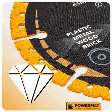 TARCZA DIAMENTOWA UNIWERSALNA 125MM PM-TDCS-1252T