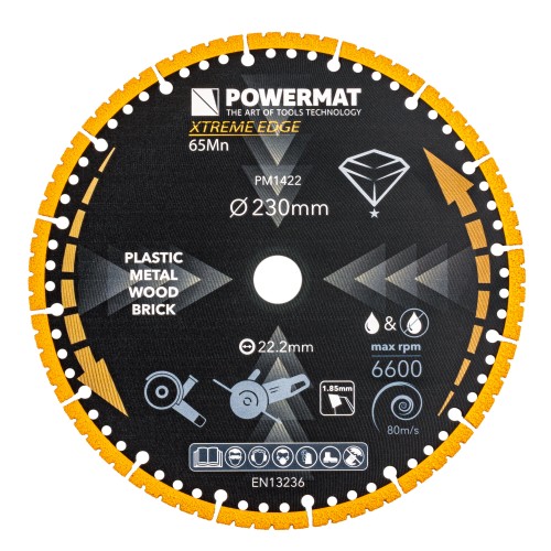 TARCZA DIAMENTOWA UNIWERSALNA 230MM PM-TDCS-2301T