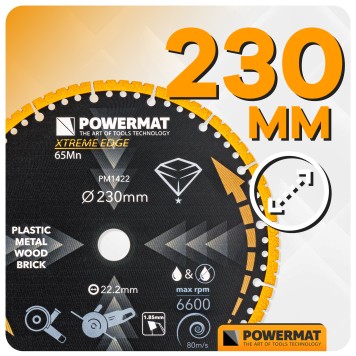 TARCZA DIAMENTOWA UNIWERSALNA 230MM PM-TDCS-2301T