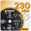 TARCZA DIAMENTOWA UNIWERSALNA 230MM PM-TDCS-2301T