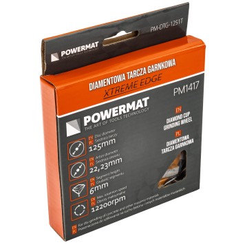 TARCZA GARNKOWA DO SZLIFOWANIA 125MM PM-DTG-1251T
