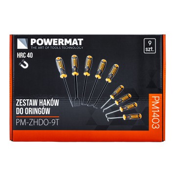 HACZYKI SZPIKULCE + SKROBAK ZESTAW 9EL. PM-ZHDO-9T