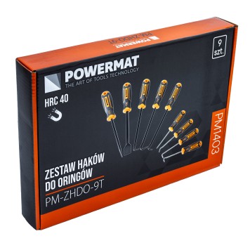 HACZYKI SZPIKULCE + SKROBAK ZESTAW 9EL. PM-ZHDO-9T