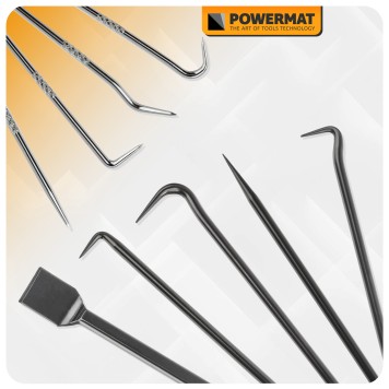 HACZYKI SZPIKULCE + SKROBAK ZESTAW 9EL. PM-ZHDO-9T