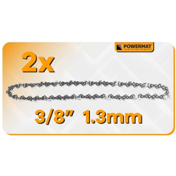 PROWADNICA + 2 ŁAŃCUCHY PM-PR-12.45.2M