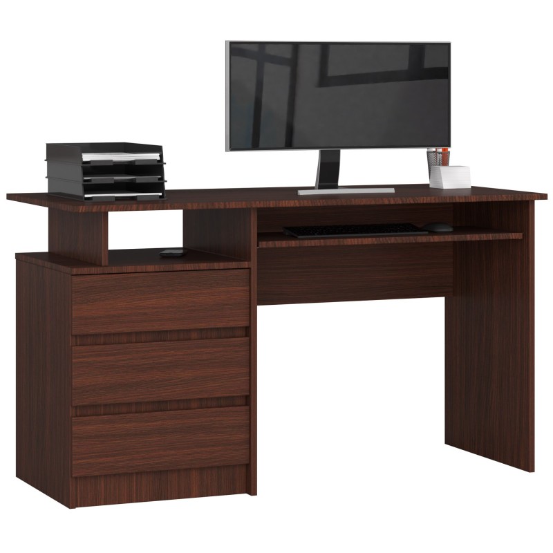 BIURKO CLP 135 cm WENGE WOLNOSTOJĄCE