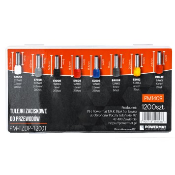 TULEJKI ZACISKOWE DO PRZEWODÓW PM-TZDP-1200T