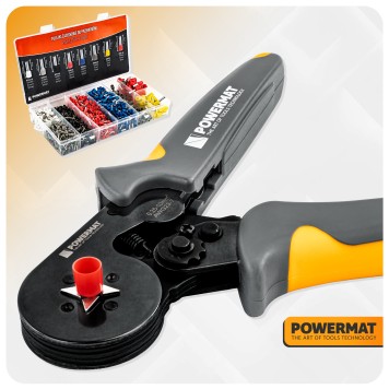 ZACISKARKA DO KONEKTORÓW TULEJEK (ZESTAW) PM-ZDTK-175T