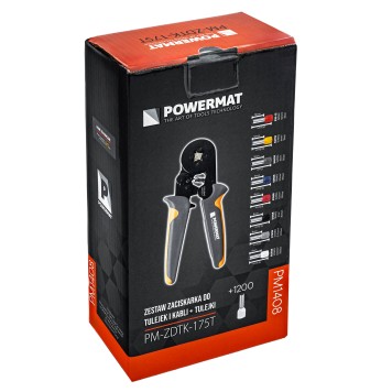 ZACISKARKA DO KONEKTORÓW TULEJEK (ZESTAW) PM-ZDTK-175T