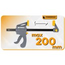 ŚCISK STOLARSKI 200x60mm SZYBKOZACISKOWY PM-SSD-8T