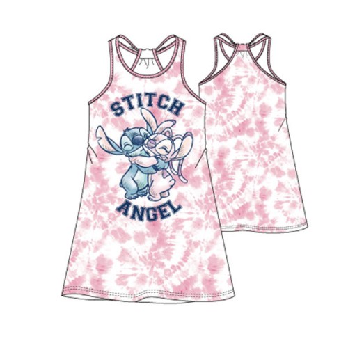 Disney Lilo and Stitch Pink Angel children's summer dress 3-8 years