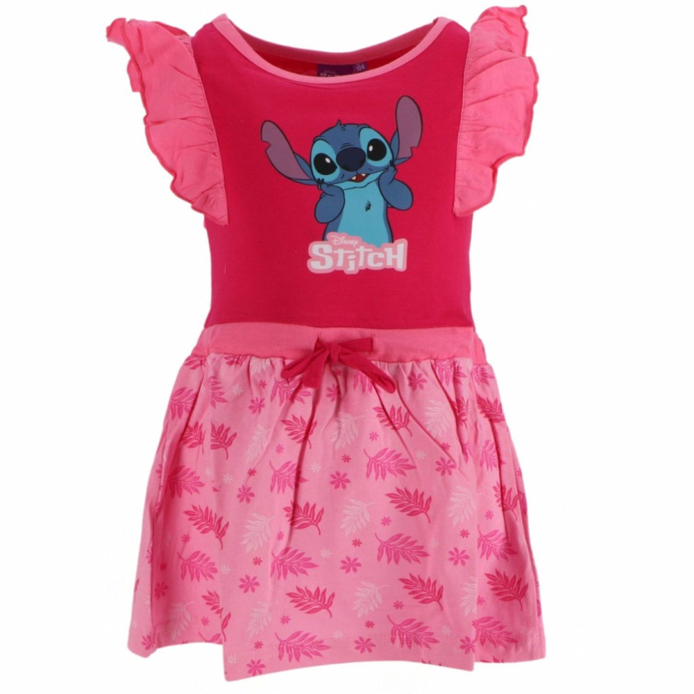 Disney Lilo and Stitch Pink children's summer dress 3-8 years