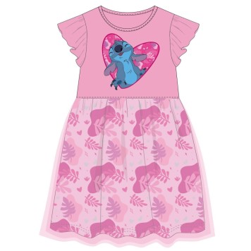 Disney Lilo and Stitch Pink Leaf children's summer dress 2-6 years