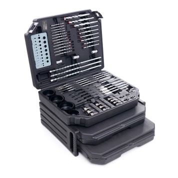 Wiertła, otwornice, dłuta, bity - zestaw 300-el. KD998