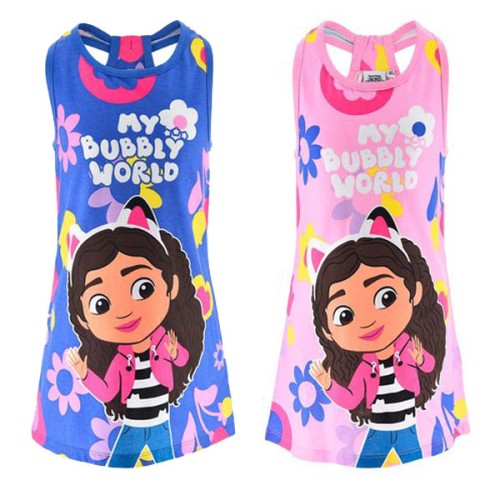 Gabby's Dollhouse Bubbly World children's summer dress 3-8 years