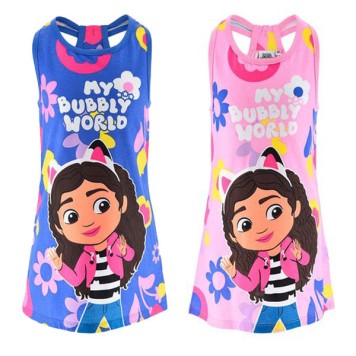 Gabby's Dollhouse Bubbly World children's summer dress 3-8 years