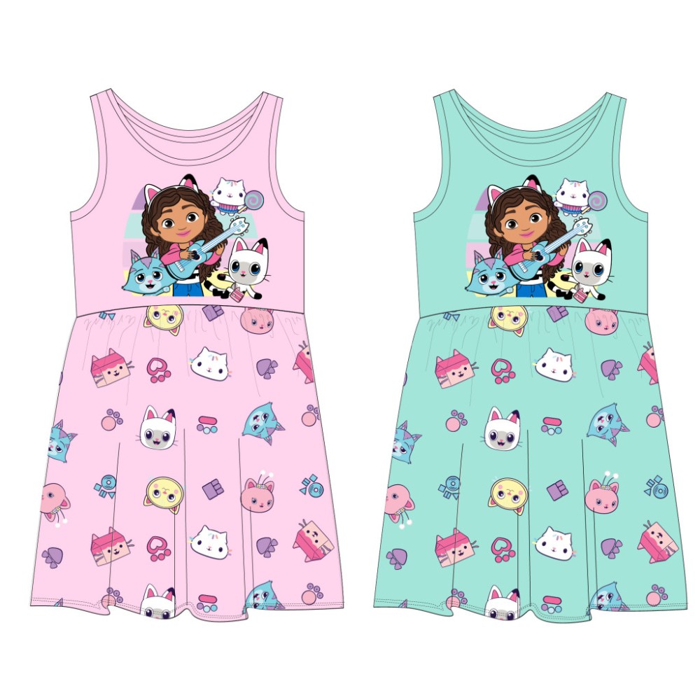 Gabby's Dollhouse children's summer dress 92-128 cm