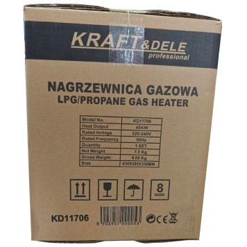 Nagrzewnica gazowa 45kW Termostat KD11706