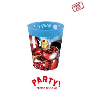 Avengers Infinity Stones micro premium plastic cup set 4 pieces 250 ml