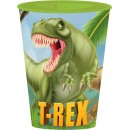 Dinosaur T-Rex cup, plastic 260 ml