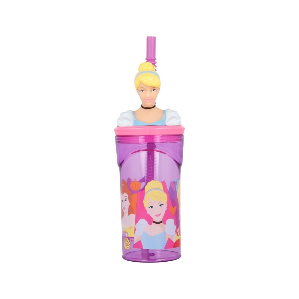 Disney Princess Bright 3D Figurine Straw Cup 360 ml