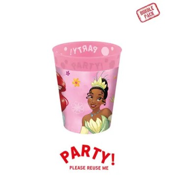 Disney Princess Live Your Story micro premium plastic cup set 4 pcs 250 ml