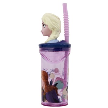 Disney Frozen Journey 3D Figurine Straw Cup 360 ml