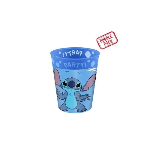 Disney Lilo and Stitch Angel micro premium plastic cup set 4 pcs 250 ml