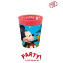 Disney Mickey  Rock the House micro premium plastic cup set 4 pcs 250 ml