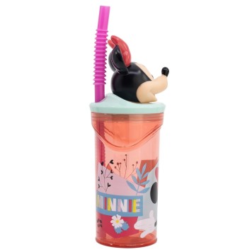 Disney Minnie  Being More 3D Figurine Straw Cup 360 ml