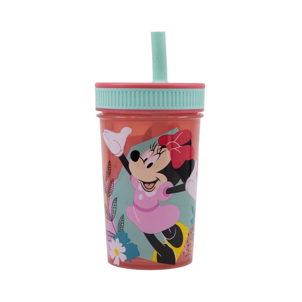 Disney Minnie  Being More silicone straw cup 420 ml