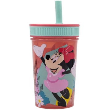 Disney Minnie  Being More silicone straw cup 420 ml