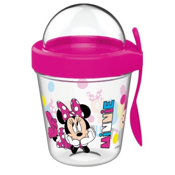 Disney Minnie  snack cup with lid and spoon 350 ml