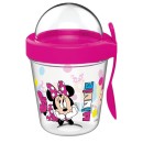 Disney Minnie  snack cup with lid and spoon 350 ml