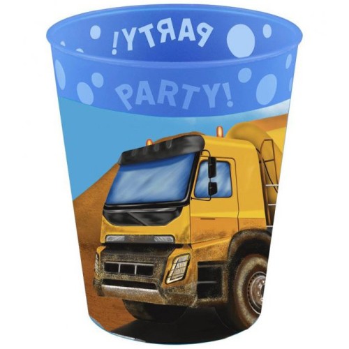 Construction Grabber micro premium plastic cup 250 ml