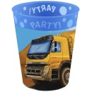 Construction Grabber micro premium plastic cup 250 ml